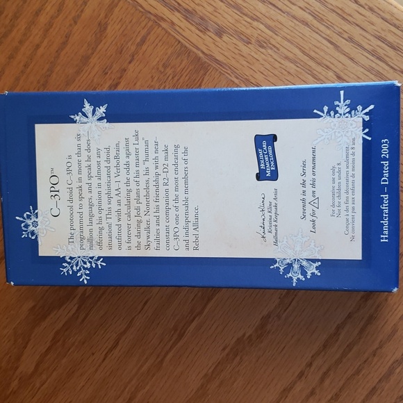 Star Wars 2003 C-3PO Hallmark Ornament - Picture 2 of 2